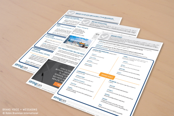 Brandtini brand voice and message worksheets