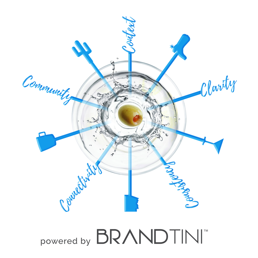 Brandtini cocktail with the 5 C's of branding